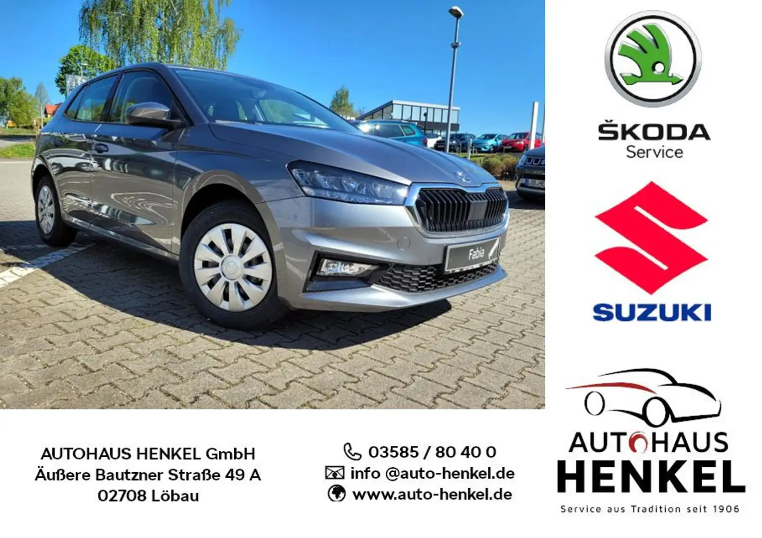 Skoda Fabia TSI TOP-Selection * 5 Jahre Garantie/100000 km Grau - 1
