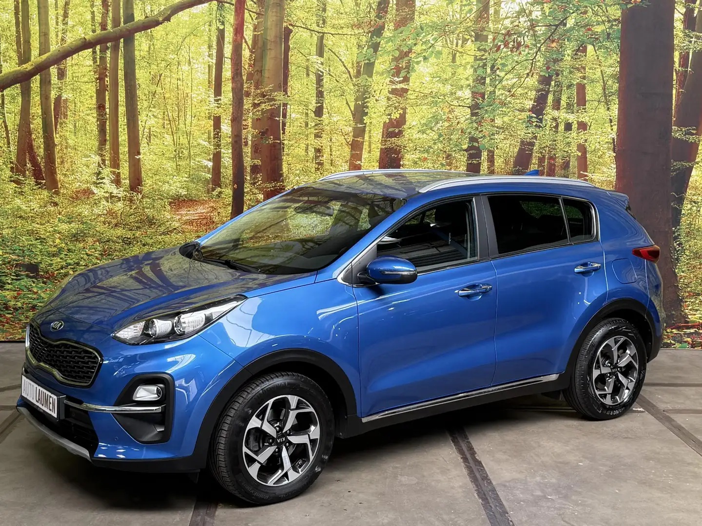 Kia Sportage 1.6 T-GDI DynamicPlusLine 177 PK Automaat Navi Cam Blauw - 1