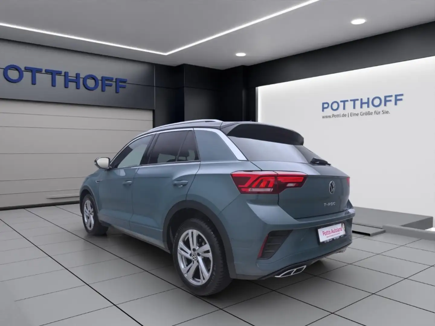 Volkswagen T-Roc 1.5 TSI DSG R-LINE NAVI AHK KAMERA SHZG Blau - 2
