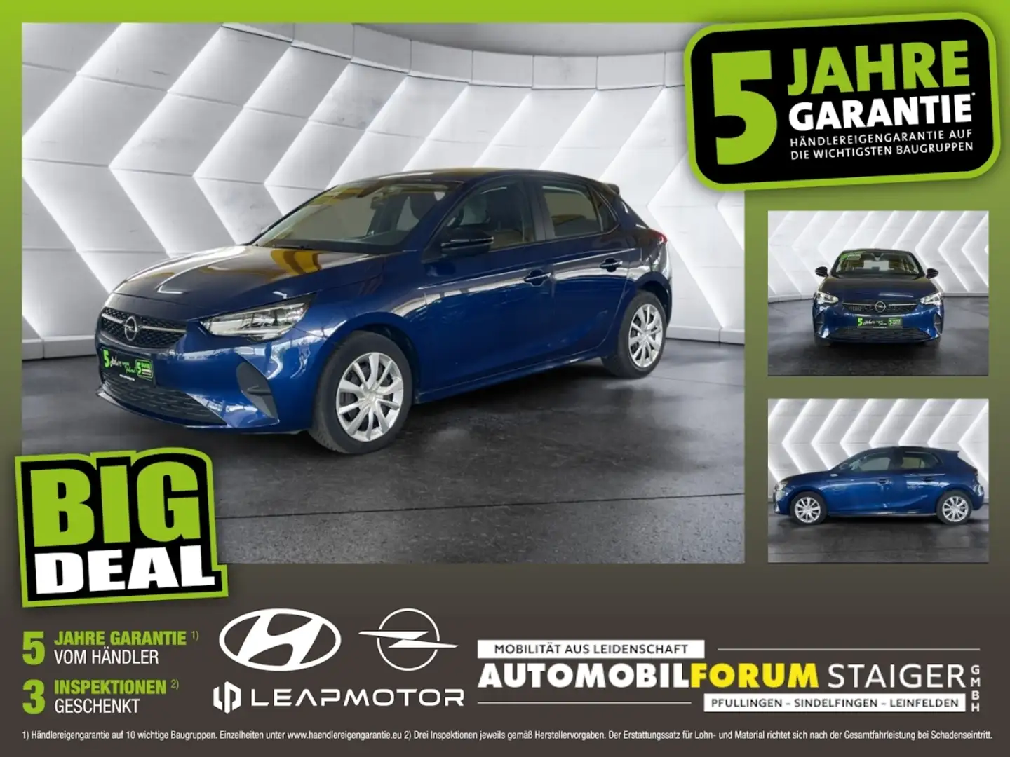 Opel Corsa F 1.2 Turbo Edition FLA KAM LED AUT PDC Blu/Azzurro - 1