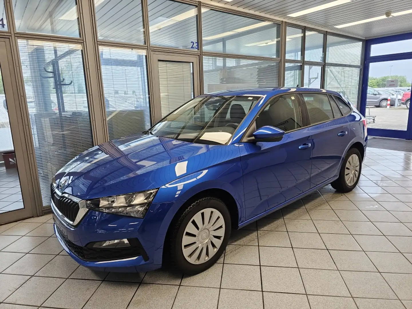 Skoda Scala Ambition DSG,LED,Sitzheizung,Climatronic Modrá - 2