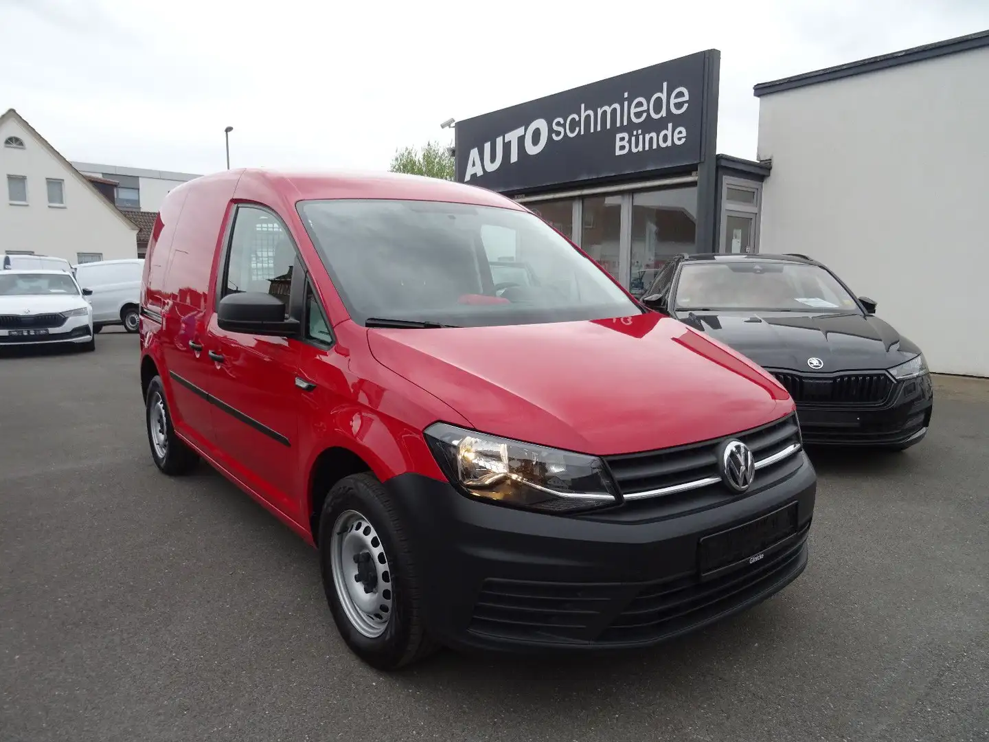 Volkswagen Caddy Nfz Kasten BMT Klima 1.Hand PDC Rood - 1