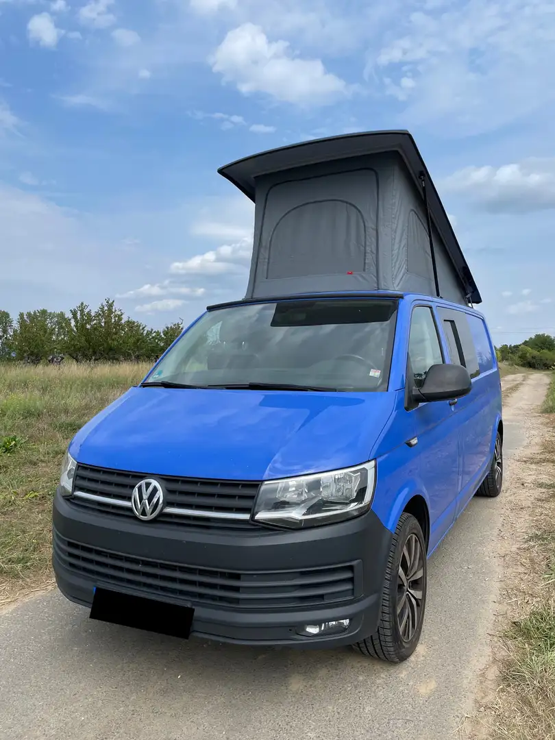 Volkswagen T6 California T6 lang Camper Aufstelldach – zum Selbstausbau Blau - 2