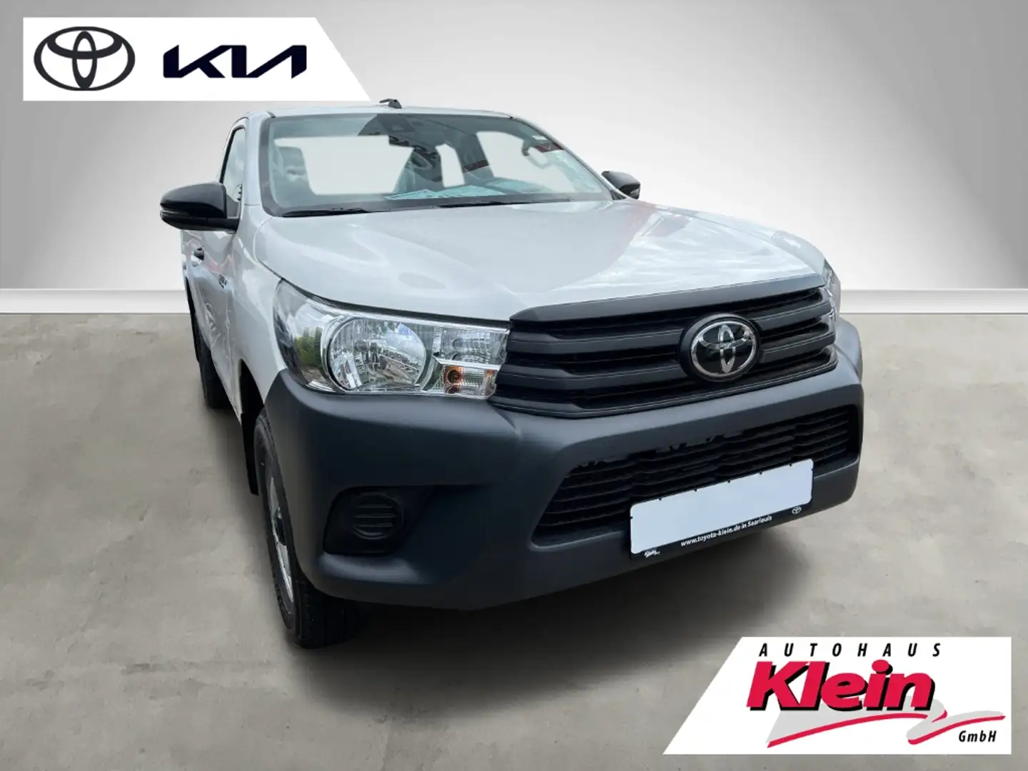 Toyota Hilux 2.4 D-4D EU6d 2,4l Single Cab 4x4 Duty KLIMA*BLUET Wit - 1