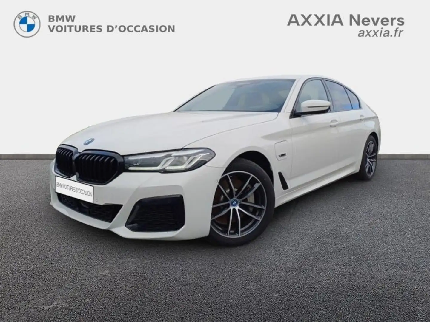 BMW 530 530eA 292ch M Sport Steptronic Blanc - 1