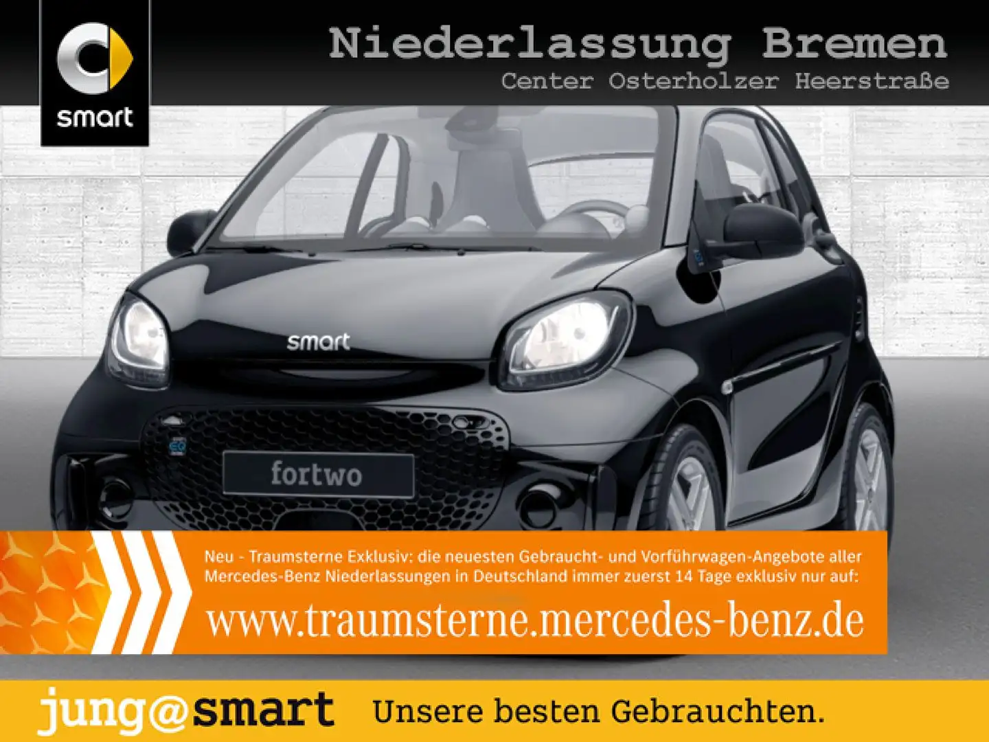 smart forTwo EQ 60kWed passion SHZ PDC Dig Radio Tempom Schwarz - 1