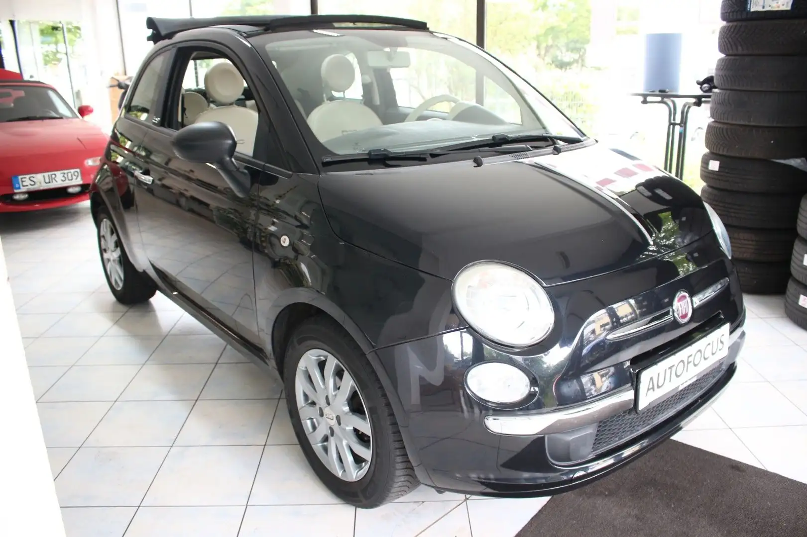 Fiat 500 Pop Cabrio Schwarz - 1