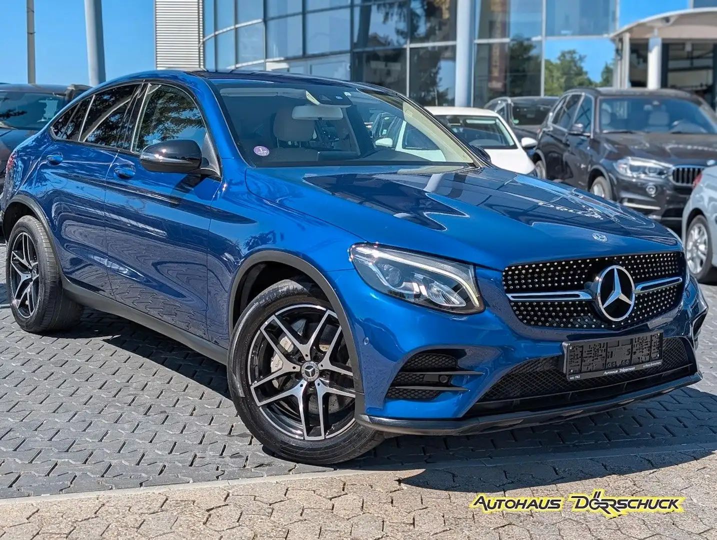 Mercedes-Benz GLC 250 GLC250  Coupé AMG LED BURMESTER ab 299€/Monatl. Modrá - 2