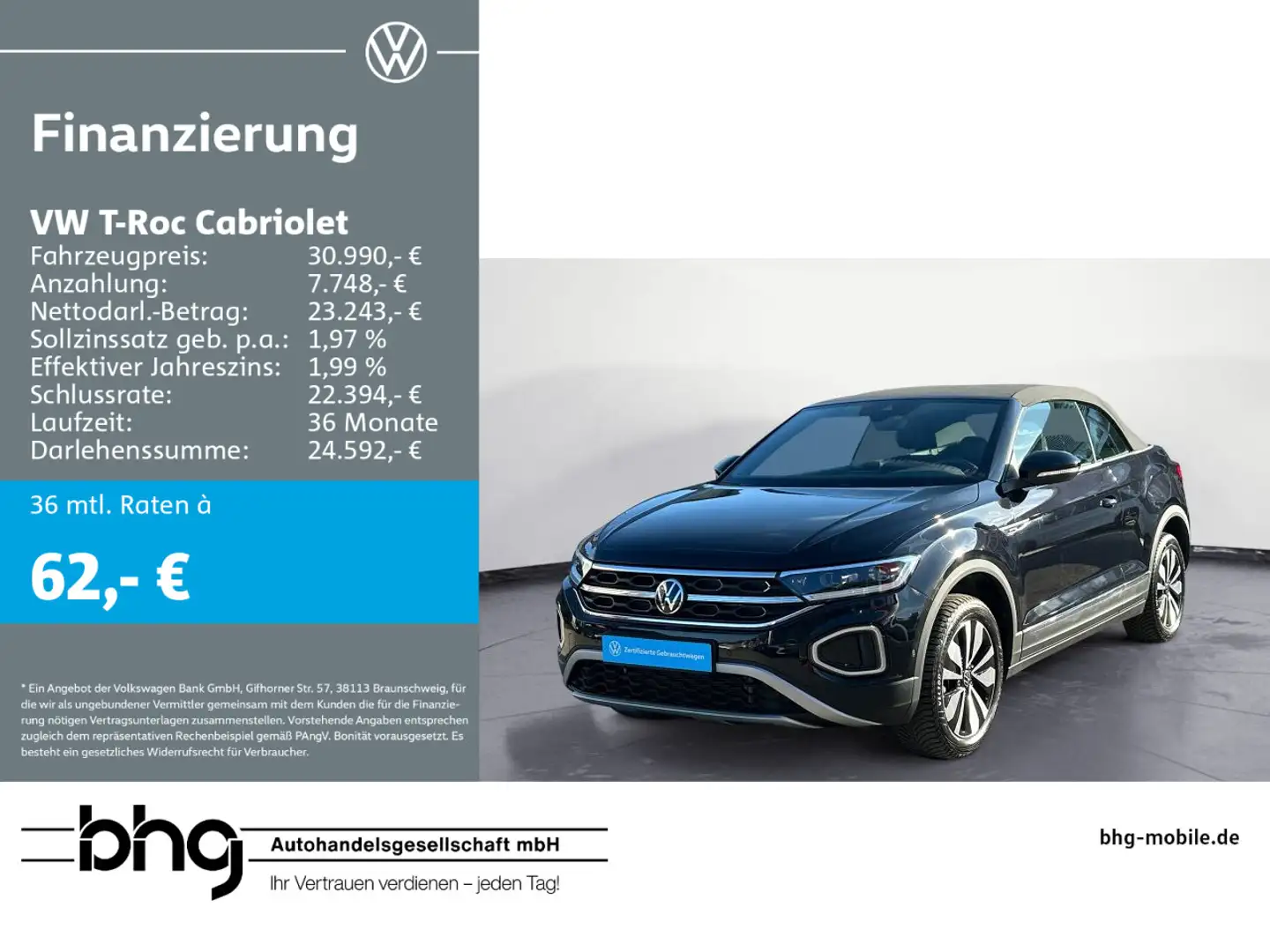 Volkswagen T-Roc 1.5 TSI *MOVE* *Standheizung* Schwarz - 1