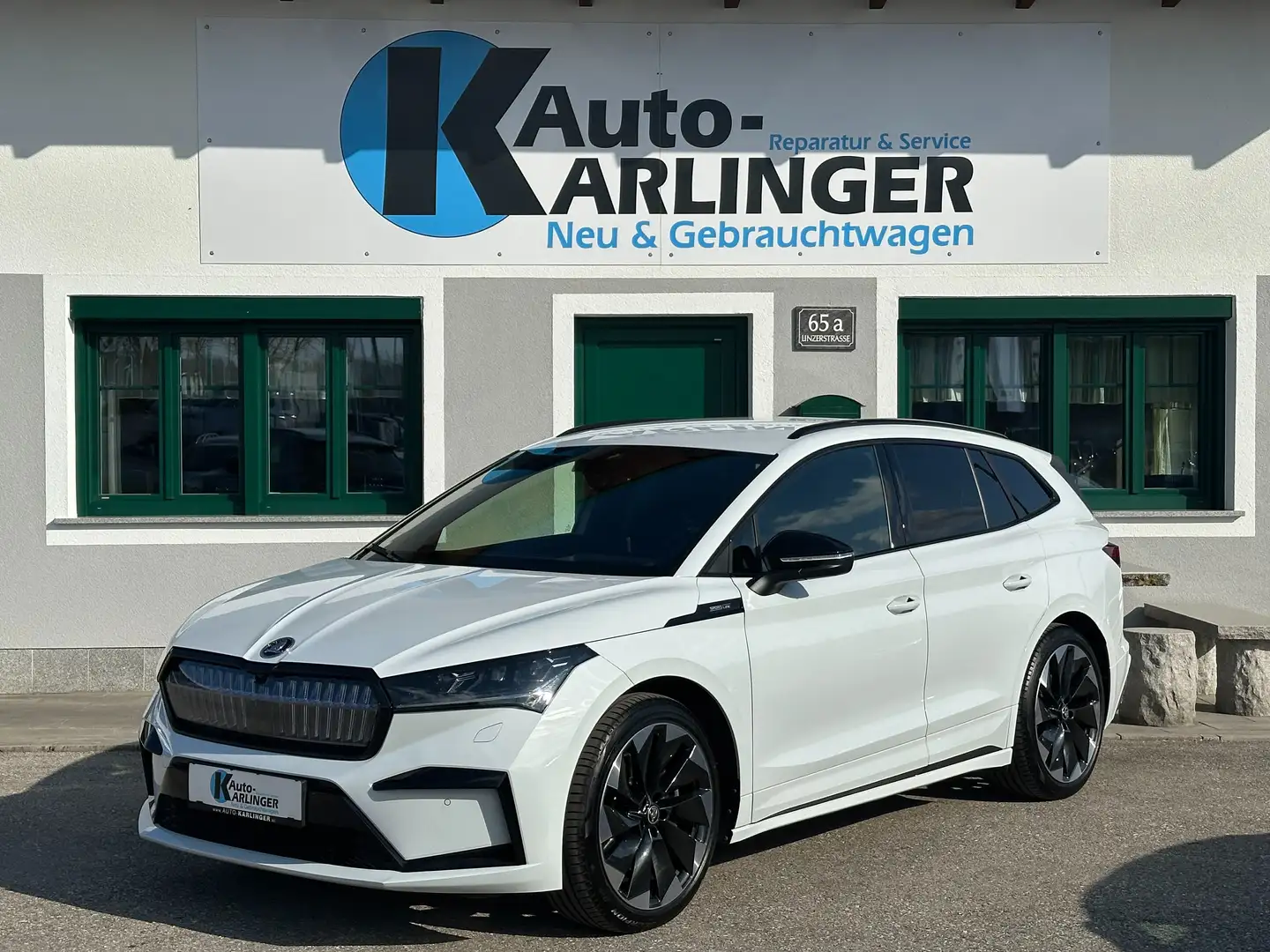 Skoda Enyaq 80 x Sportline Weiß - 1