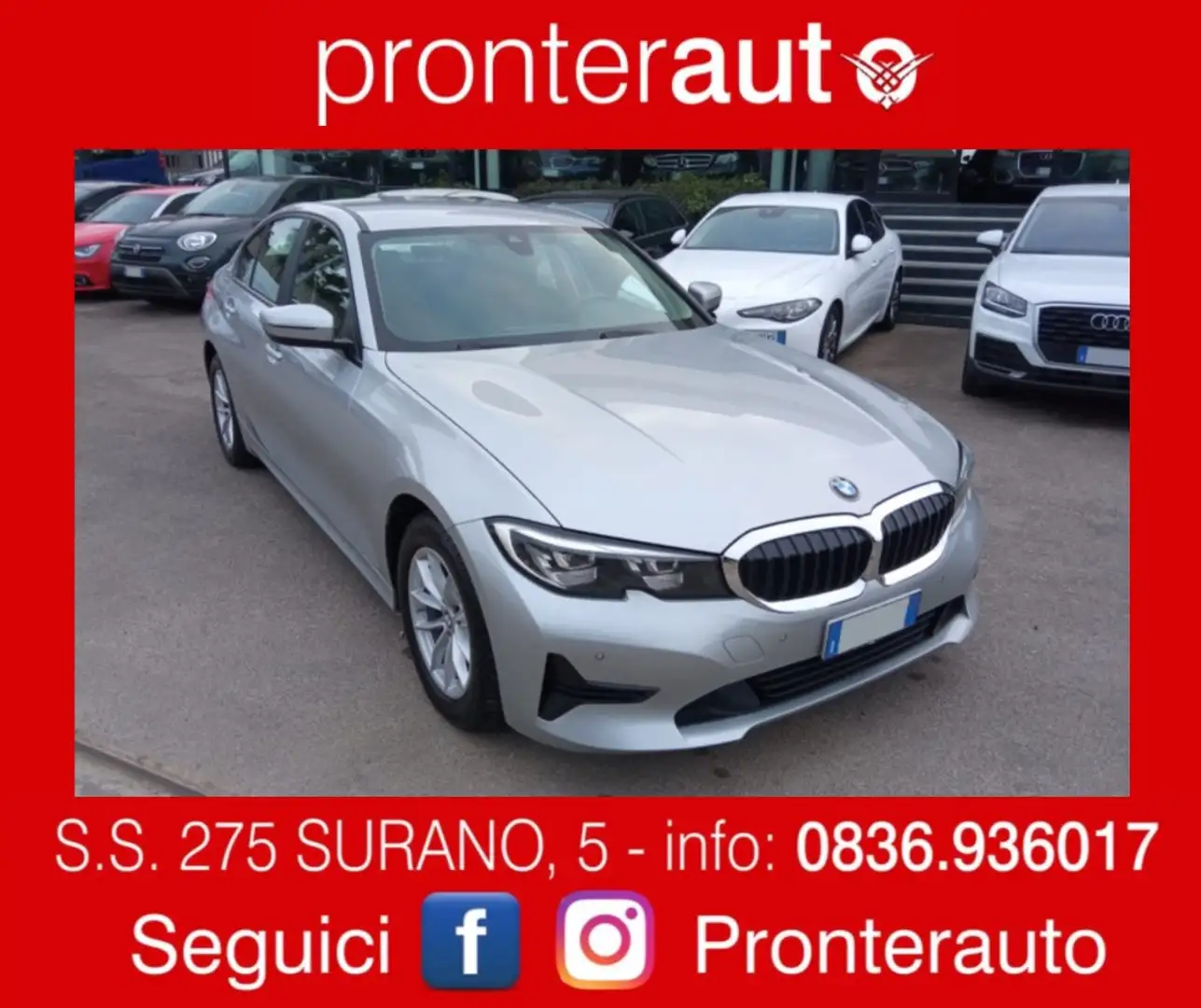 BMW 320 d Serie 3 Advantage Steptronic Plateado - 1