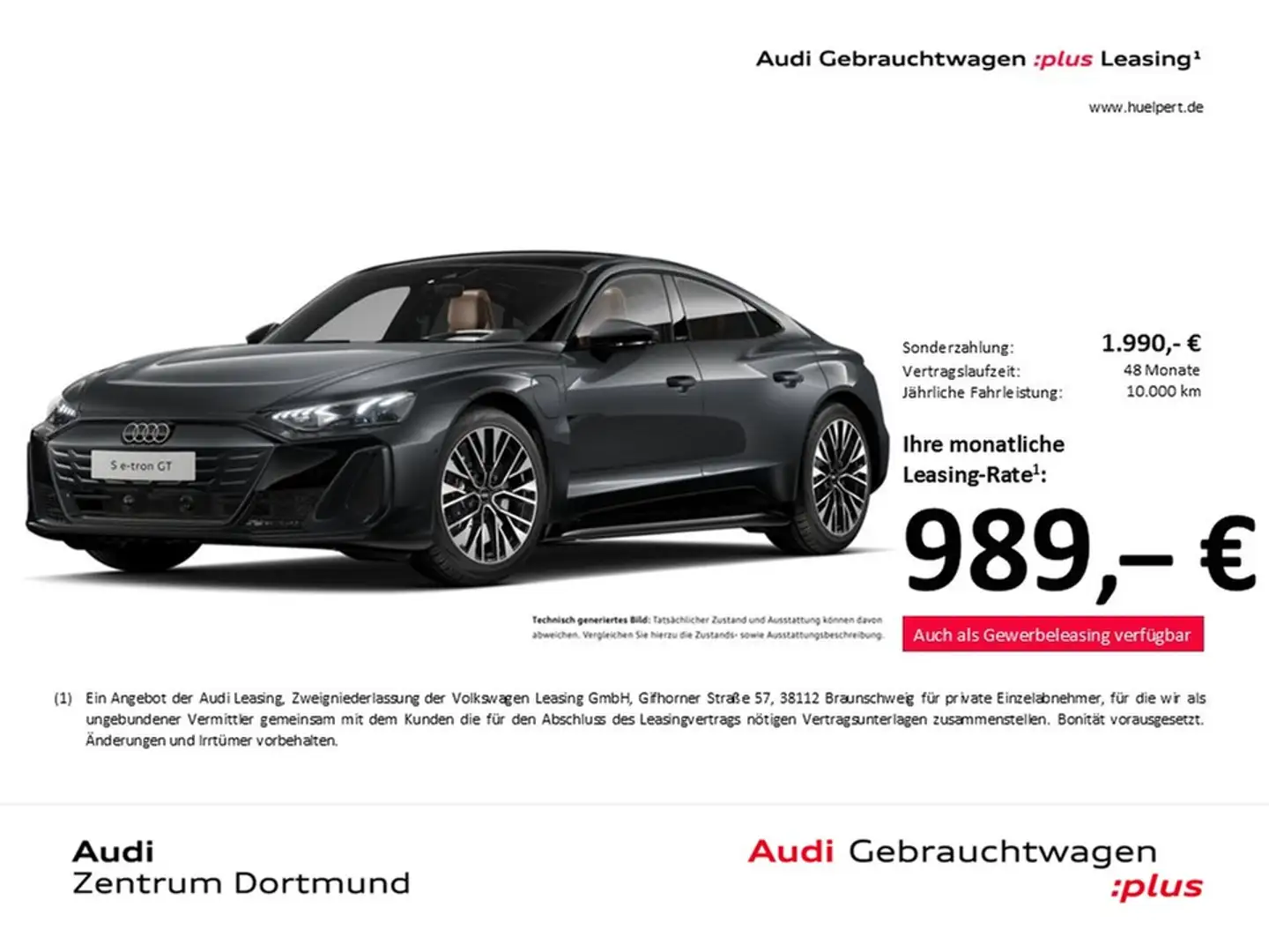 Audi e-tron GT quattro PANO B&O 360°CAM ACC LM20 Grau - 1