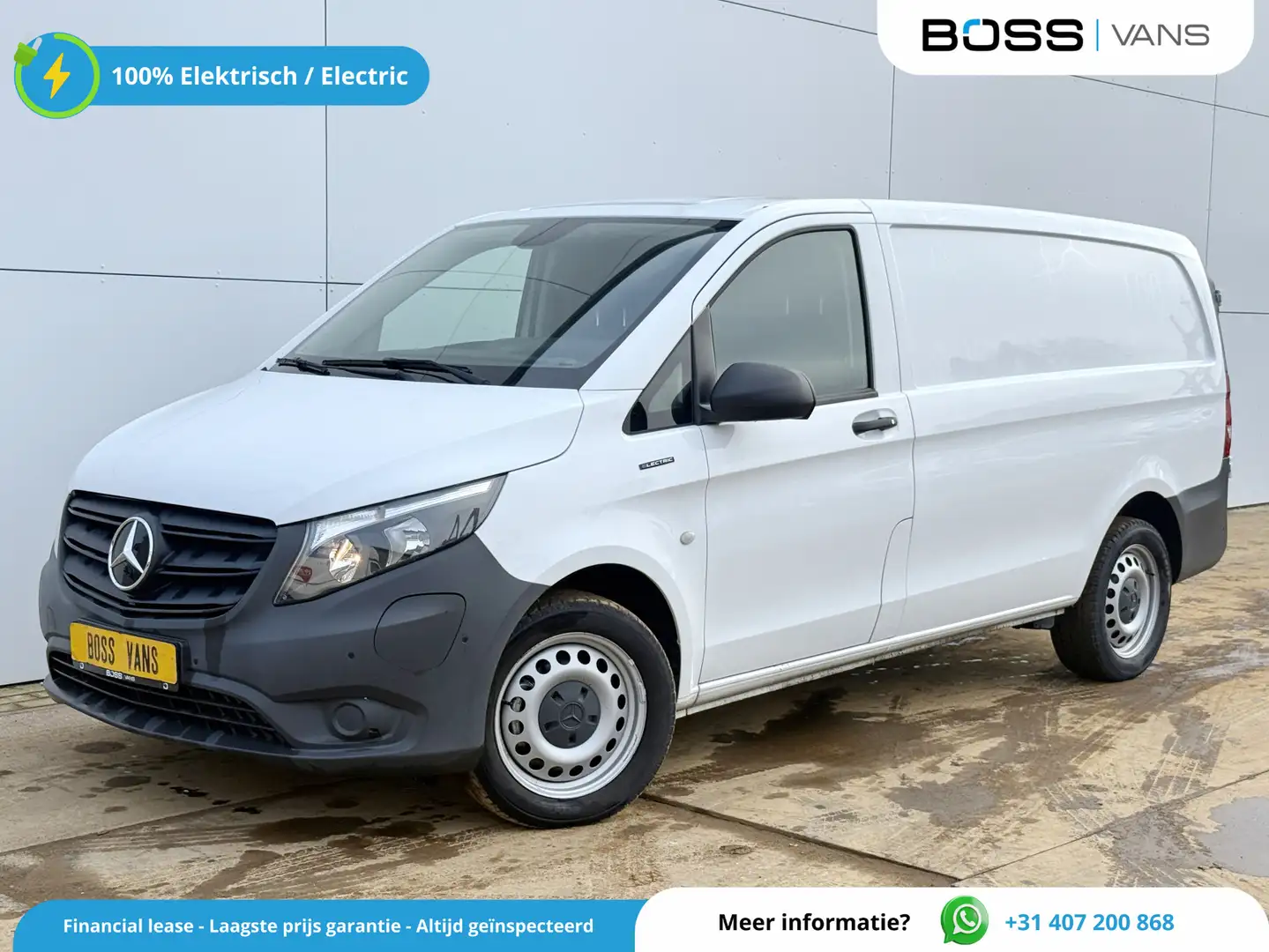 Mercedes-Benz Vito eVito 112 66kWh 280km WLTP 96% (SOH) Snelladen L2H Blanc - 1
