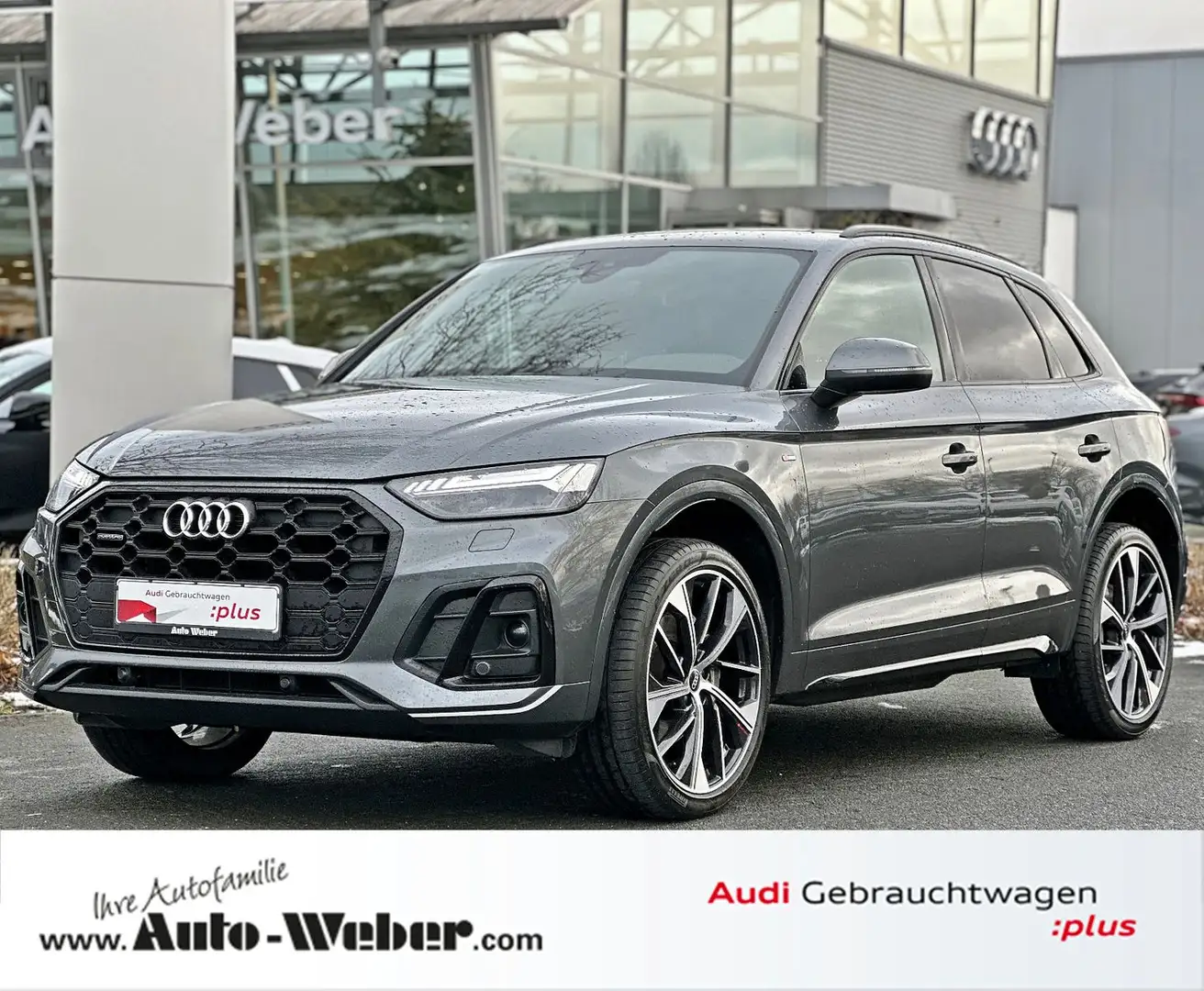 Audi Q5 40TDI qu S LINE BLACK AHK MATRIX VC KAMERA 21 Grau - 1