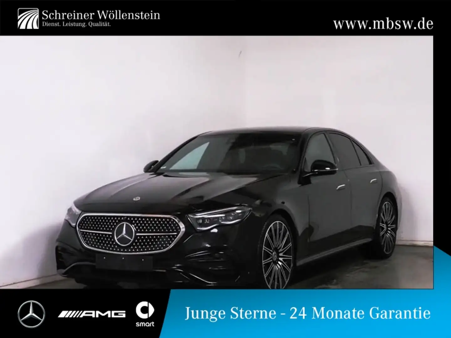 Mercedes-Benz E 220 d AMG*Night*Pano*SUPERSCREEN*21*Bur4D*AHK* Schwarz - 1