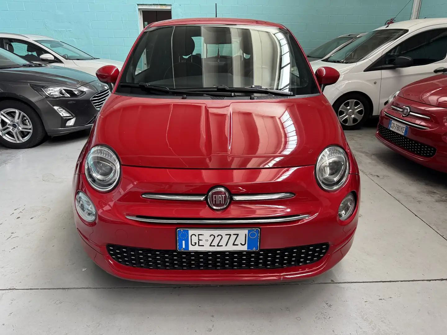 Fiat 500 500  1.0 hybrid Lounge 70cv Czerwony - 2
