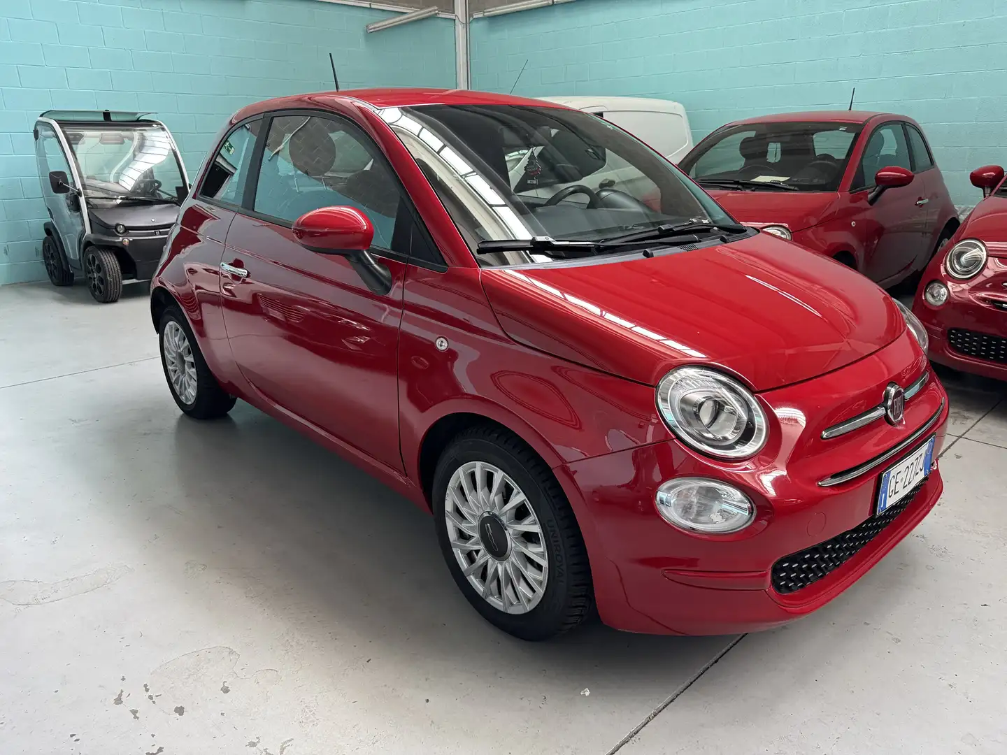 Fiat 500 500  1.0 hybrid Lounge 70cv Czerwony - 1