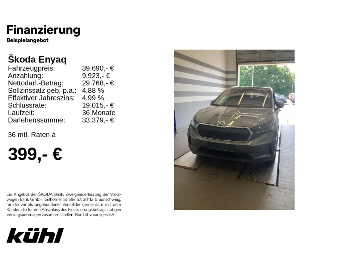 Skoda Enyaq IV 80 Loft AHK,Wärmepumpe,Canton,LM19 Grau - 1