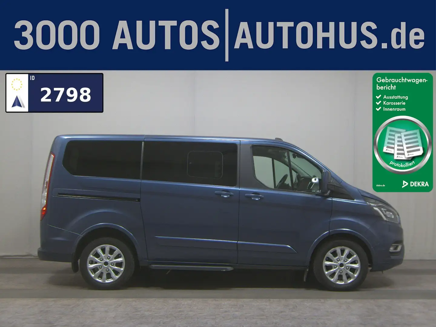 Ford Tourneo Custom 2.0 TDCi Titanium L1 8-Sitze Navi Bleu - 1