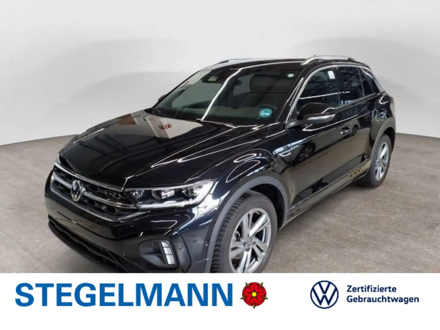 Volkswagen T-Roc 1.5 TSI DSG R-Line *AHK*LED*Navi* Schwarz - 1