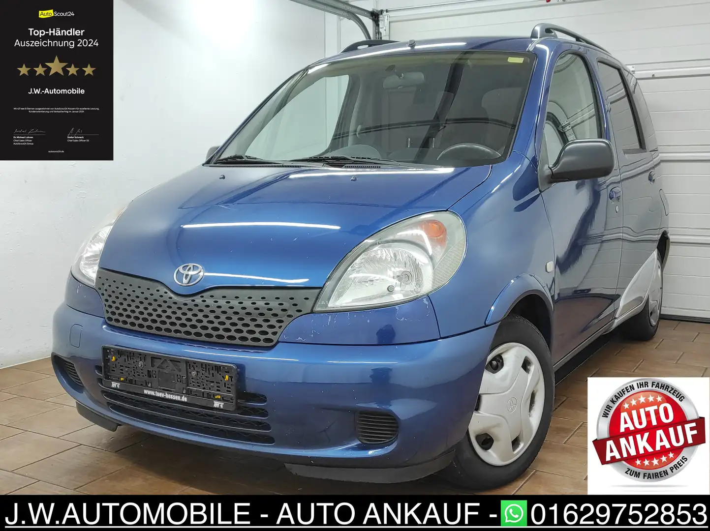 Toyota Yaris VERSO 1.3 KLIMA ISOFIX BC  CD MP3 SERVO LINEA LUNA Azul - 1