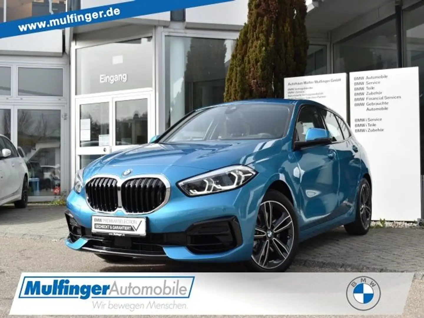 BMW 116 i Sport LivePro.Lenkradh.LED KomfZ.M-Fahr.17" Bleu - 1