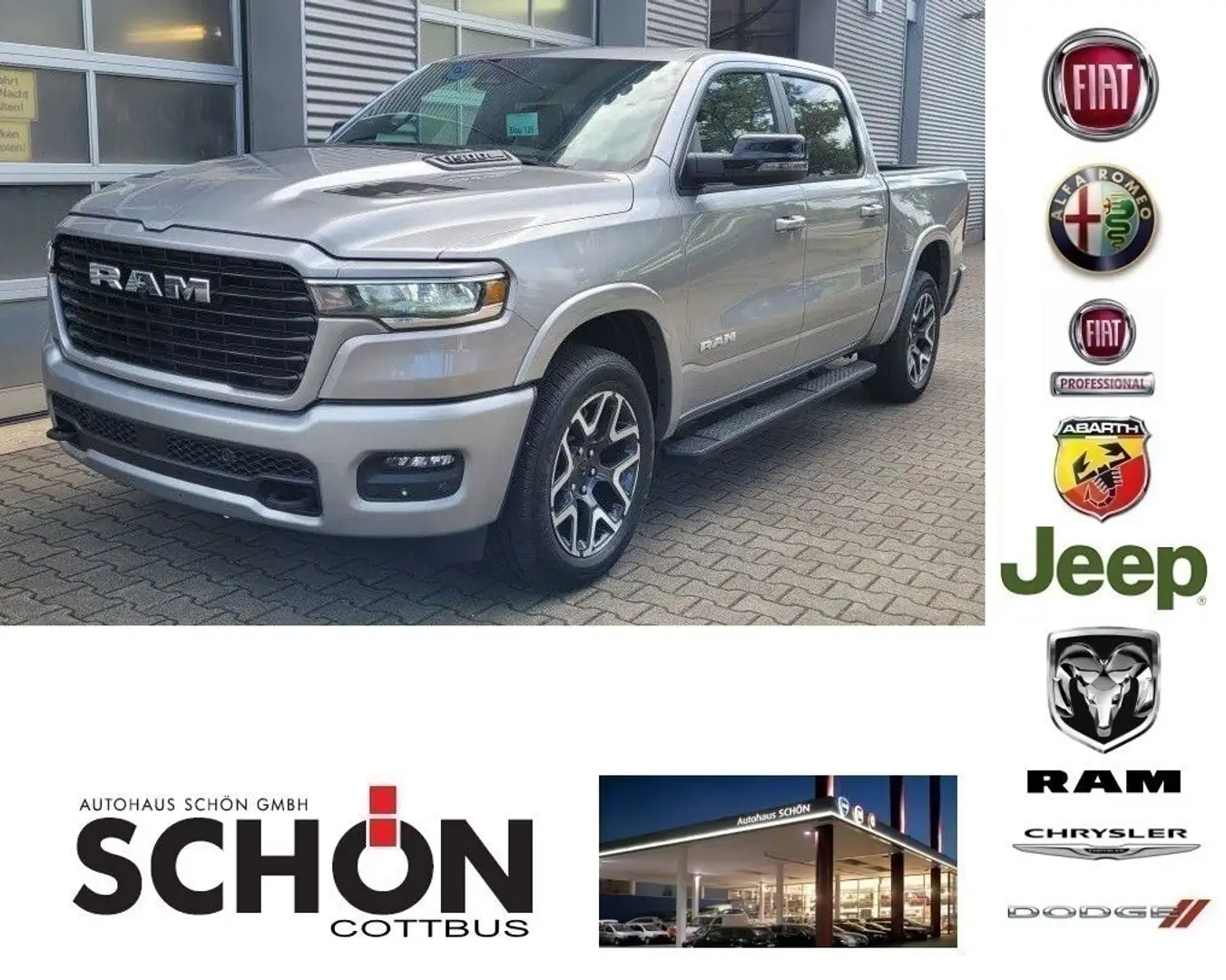 Dodge RAM Laramie Sport 3.0L  Hurricane Crew Cab Zilver - 1