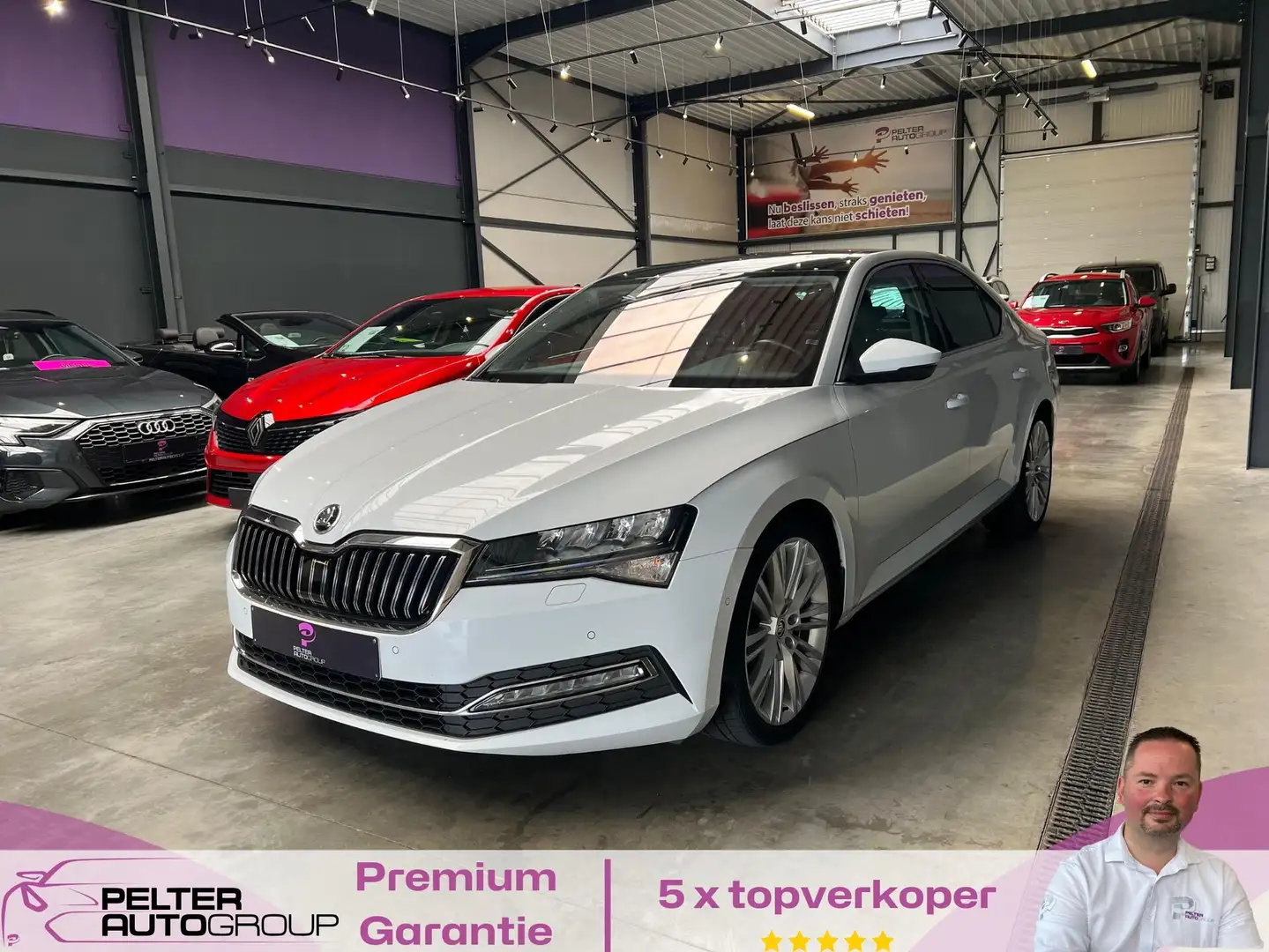 Skoda Superb 1.5 TSi DSG Camera GPS FULL Wit - 1