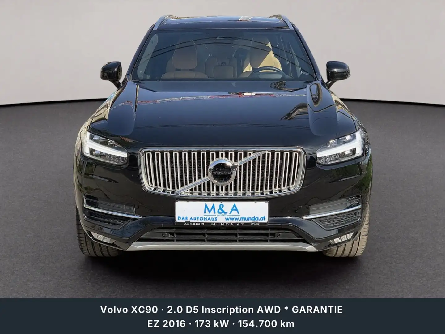 Volvo XC90 2.0 D5 Inscription AWD * GARANTIE Schwarz - 2