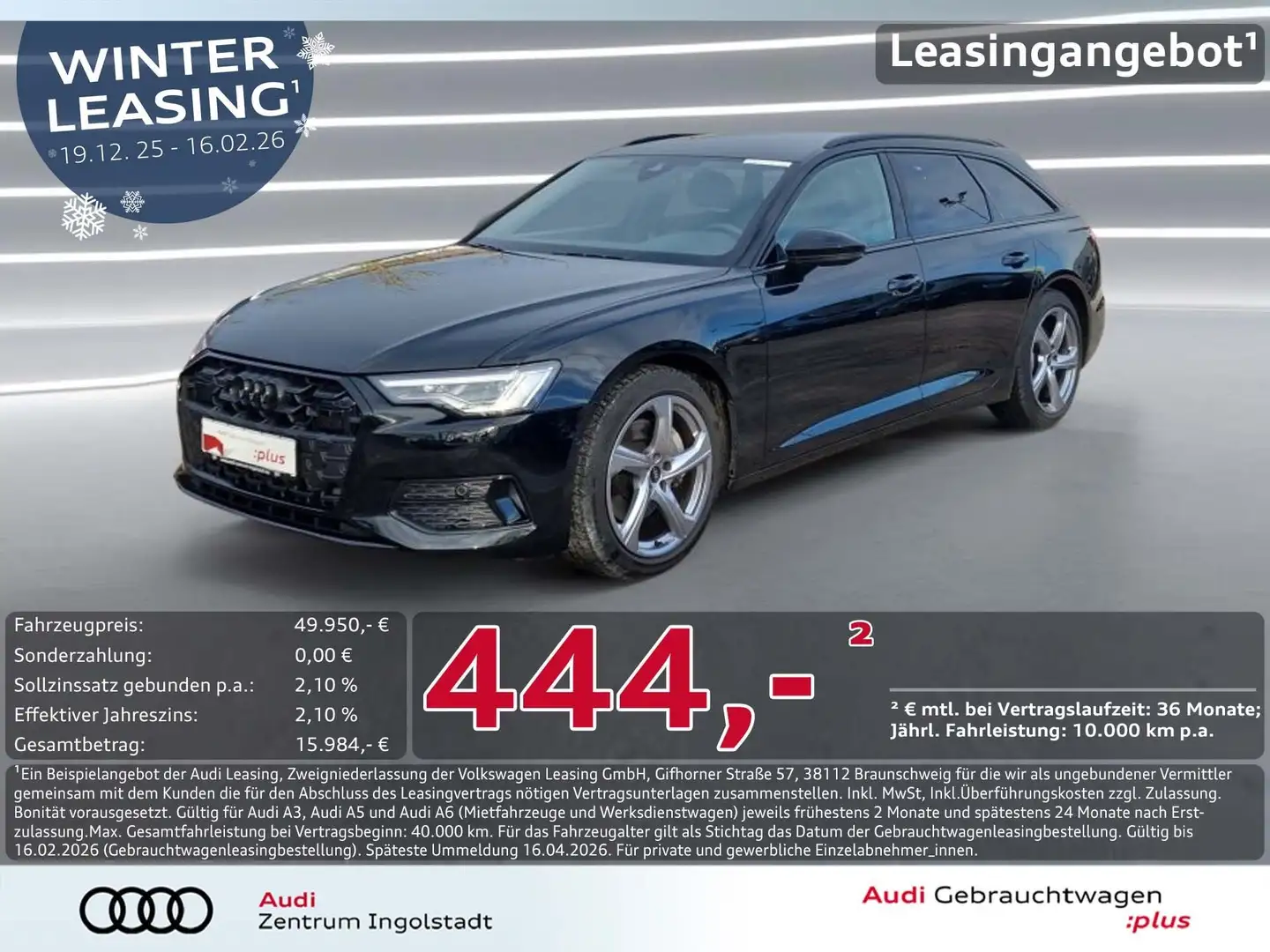 Audi A6 Avant 45 TDI qu MATRIX AHK ACC Kam. advanced Schwarz - 1