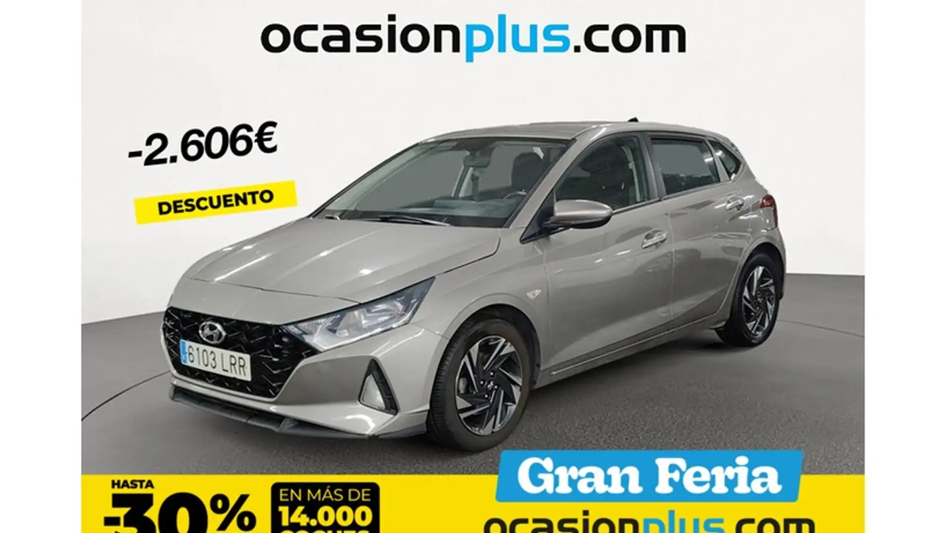 Hyundai i20 1.0 TGDI SLX 100 Gris - 1