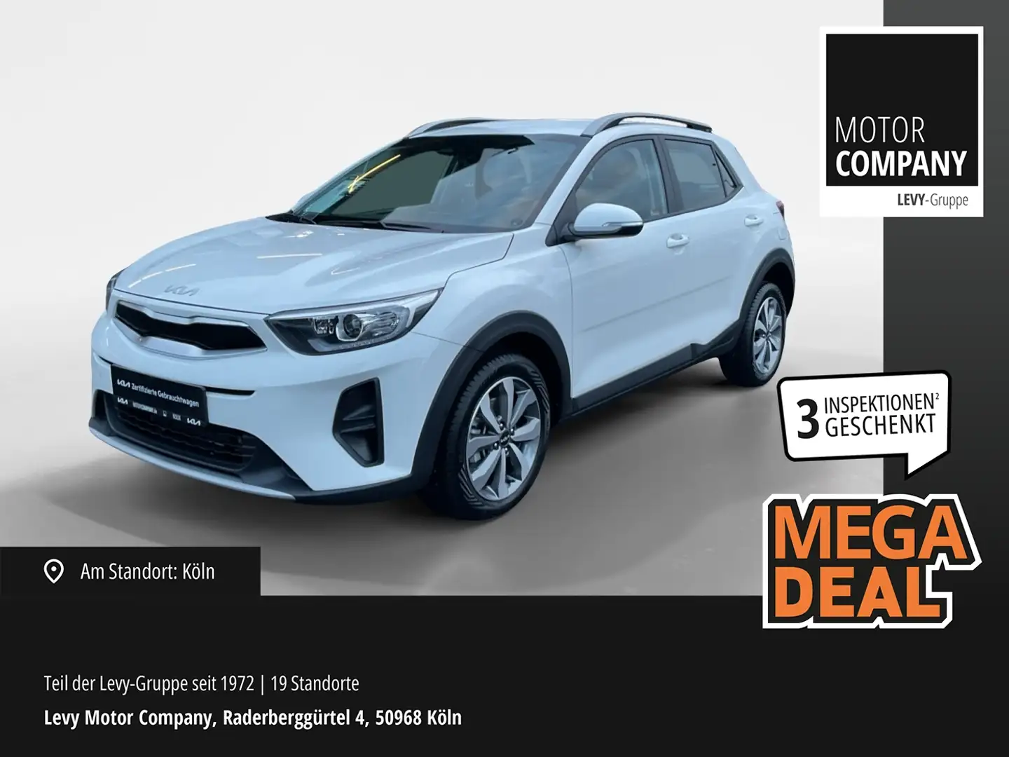 Kia Stonic 1.0 T-GDI Vision +DCT+Navi+R.Kam+Allwetter Blanco - 1