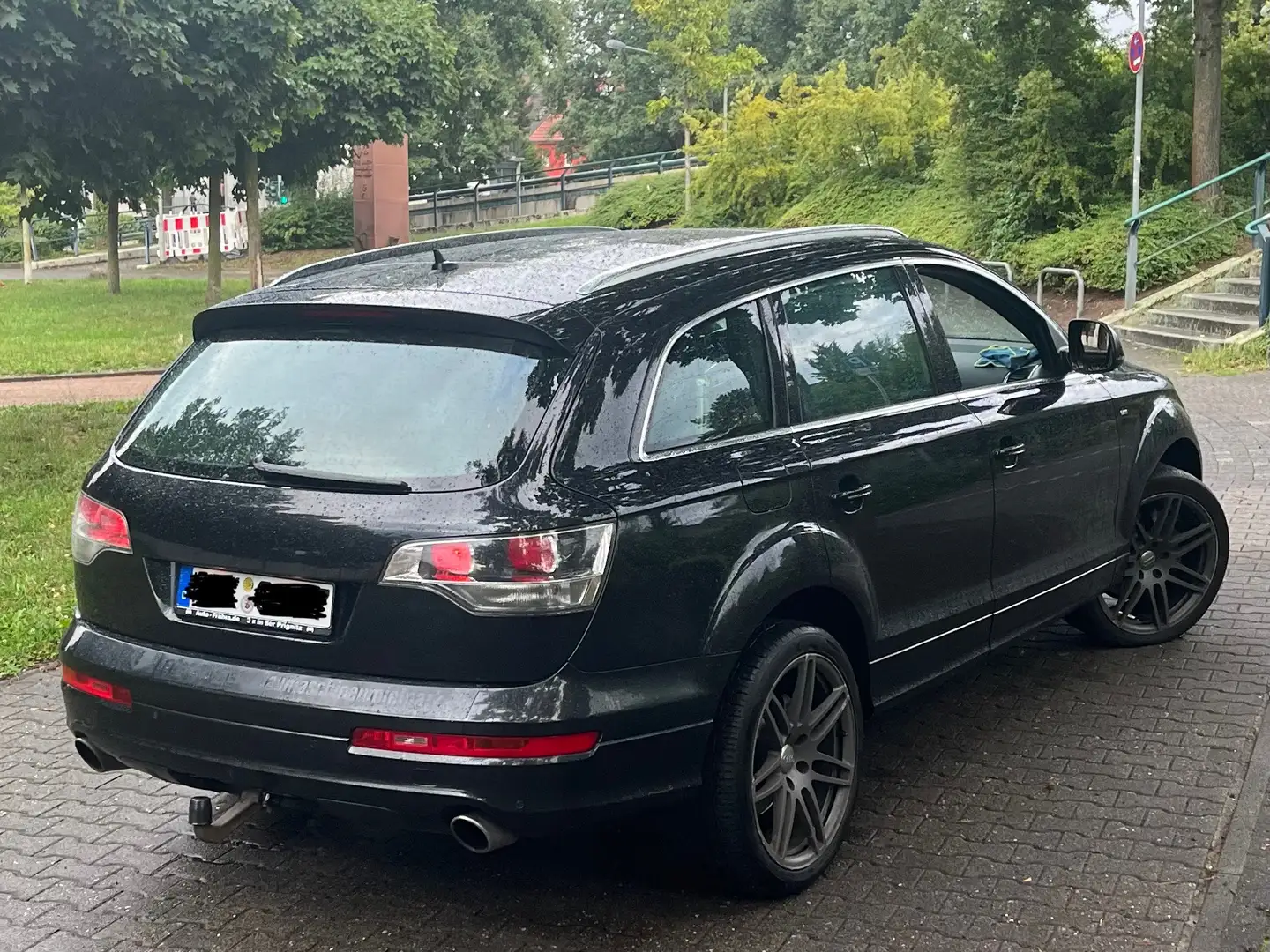 Audi Q7 3.0 TDI DPF quattro  S-line 7-Sitzer Voll Auss. Negru - 2