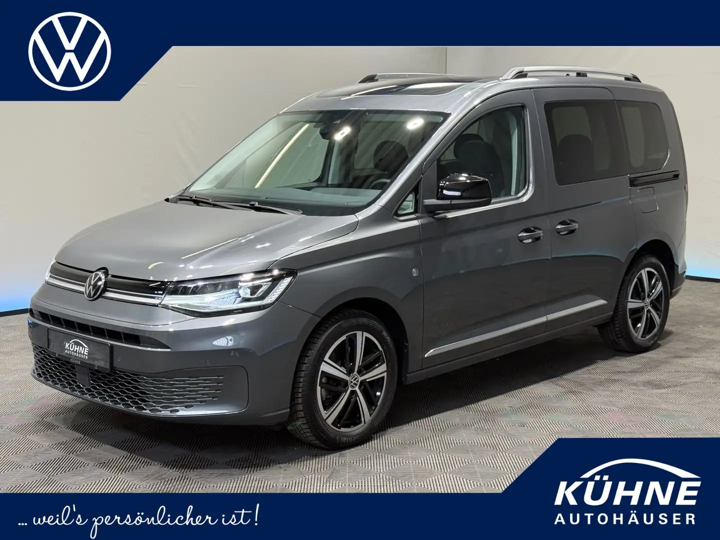 Volkswagen Caddy Style 2.0 TDI DSG | LED PANO SITZHEIZUNG Grijs - 1