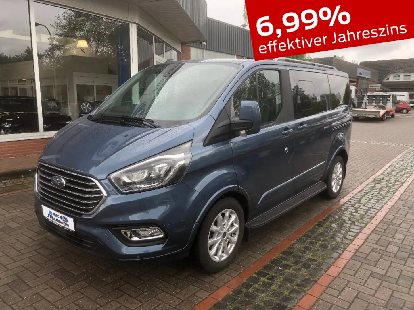 Ford Tourneo Custom 2.0 TDCi 320 L1 LAGERABVERKAUF StandHZG AHK Navi L Blue - 1