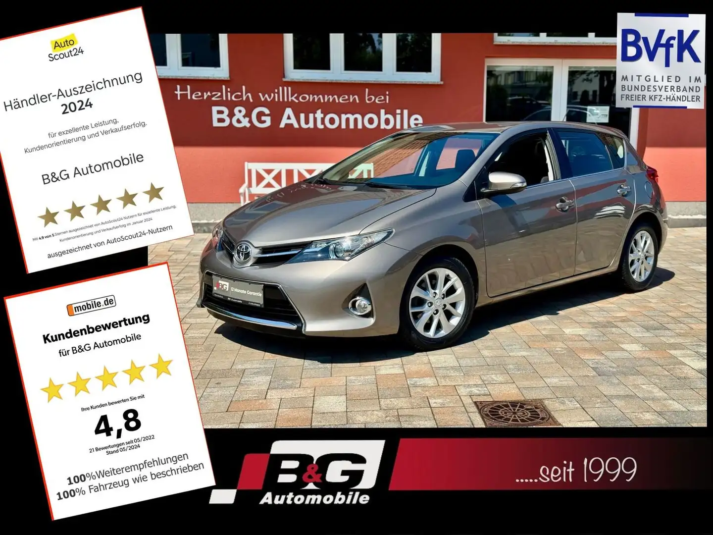 Toyota Auris Life+ 2.Hd*Garantie*Allwetterbereifung* Brun - 1