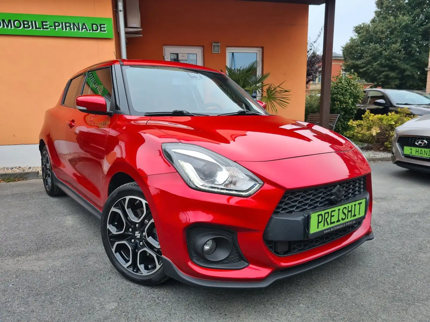 Suzuki Swift Sport 1.4 140PS 1.HD+wenig KM/NAVI+LED+CAM Rood - 1
