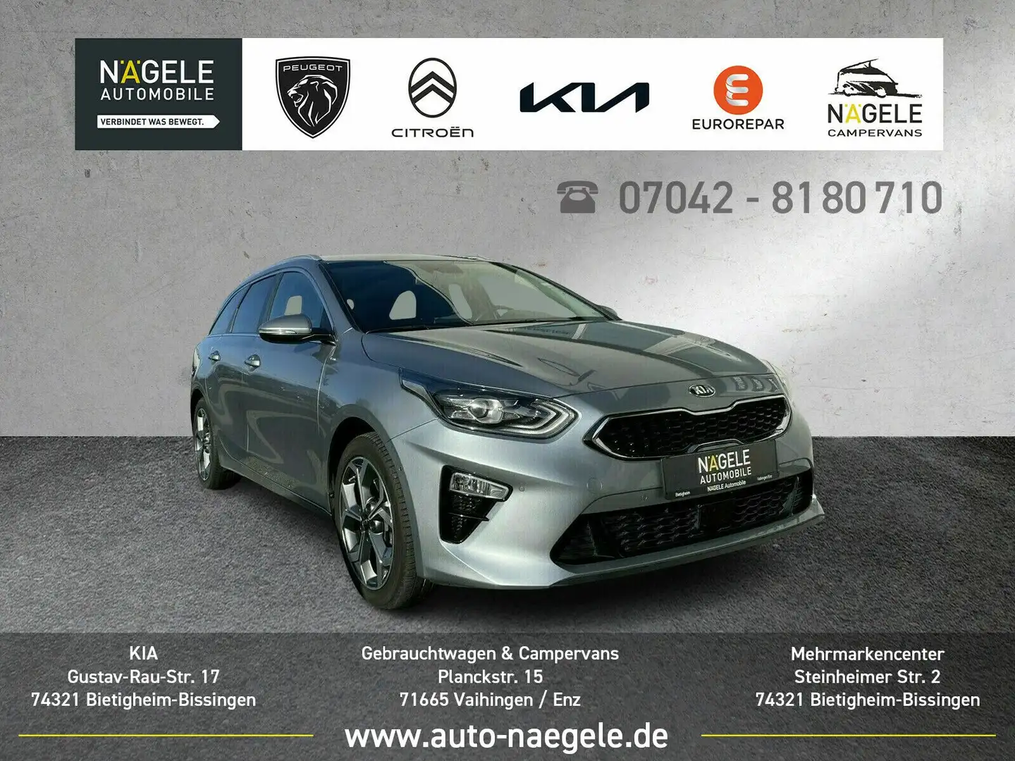 Kia Ceed SW / cee'd SW Ceed SW 1.4 T-GDI Spirit|Navi| Klima|BluetoothBC Silber - 1