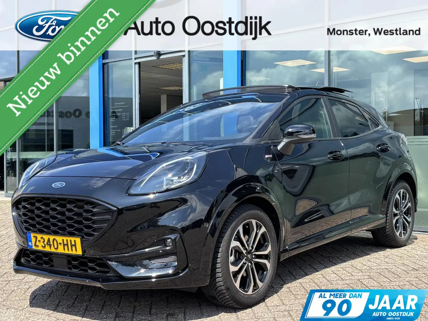 Ford Puma 1.0 EcoBoost Hybrid ST-Line 125PK Automaat Panodak Zwart - 1