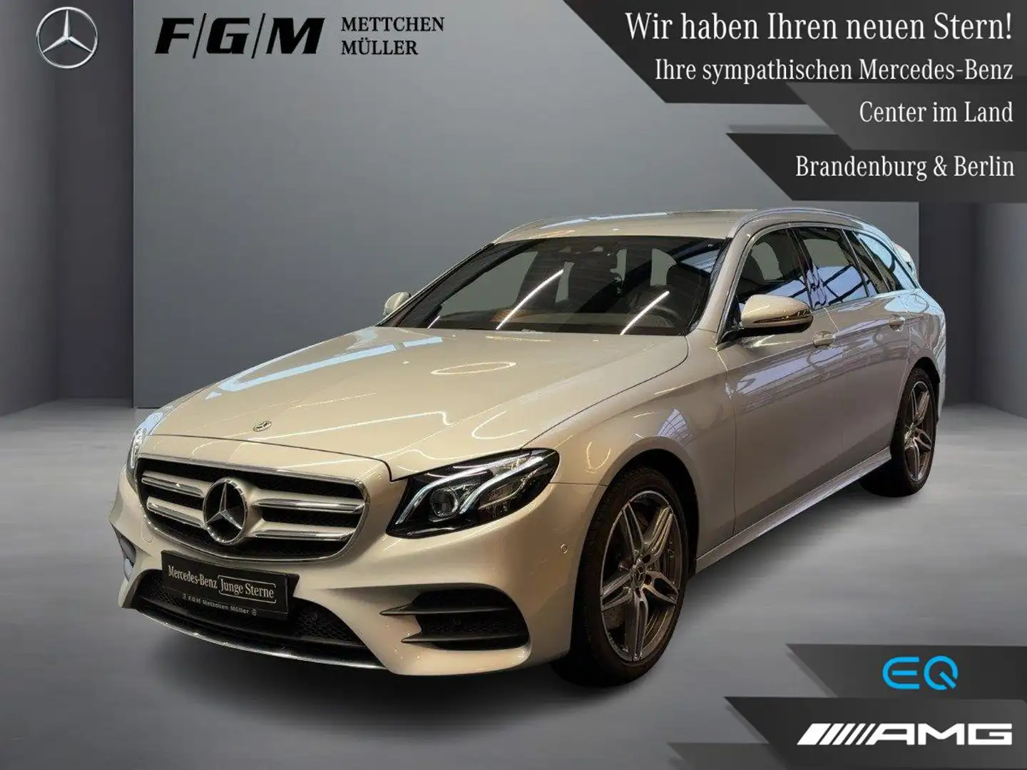 Mercedes-Benz E 400 d 4M T AMG Line HeadUp|MBeam|CarPlay|Kam Argent - 1