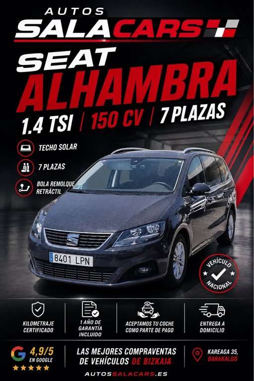 SEAT Alhambra 1.4 TSI 110kW S/S Style GO - foto 1