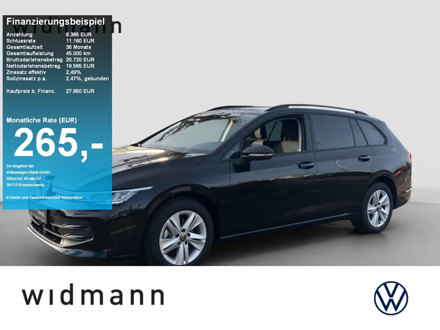 Volkswagen Golf Variant 1.5 TSI 115 PS DSG AHK Kamera ACC Schwarz - 1