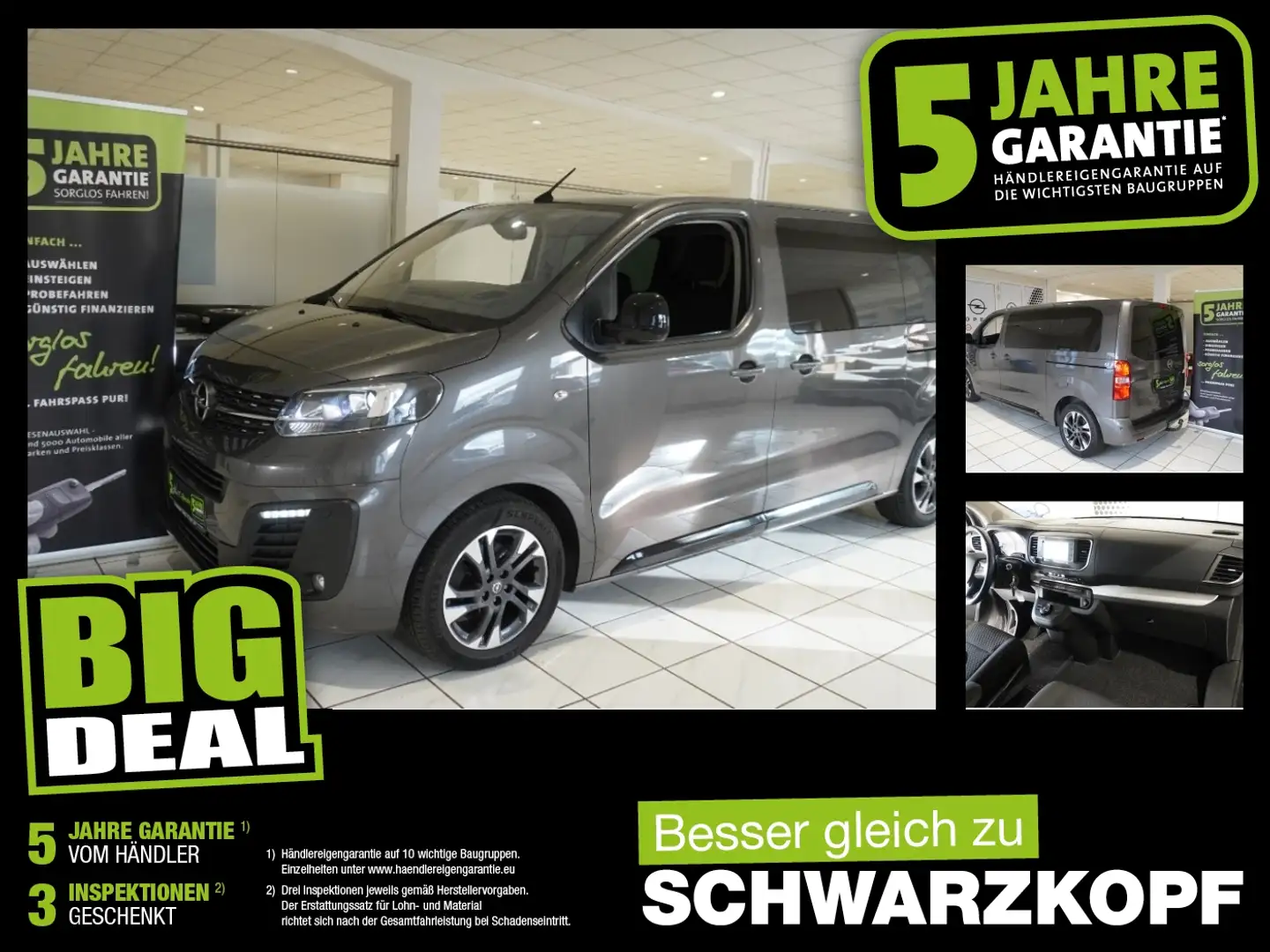Opel Zafira Life 2.0D Navi,Standheizung,Parkpilot Šedá - 1