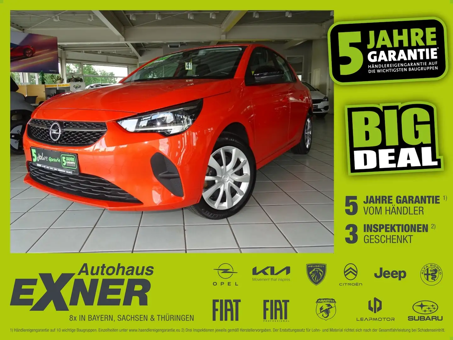 Opel Corsa-e EDITION LED+SHZ+Klimaautomatik+SpurH Orange - 1