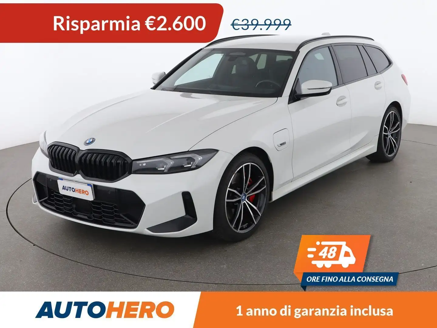 BMW 320 320e Msport  Touring  PHEV Bianco - 1