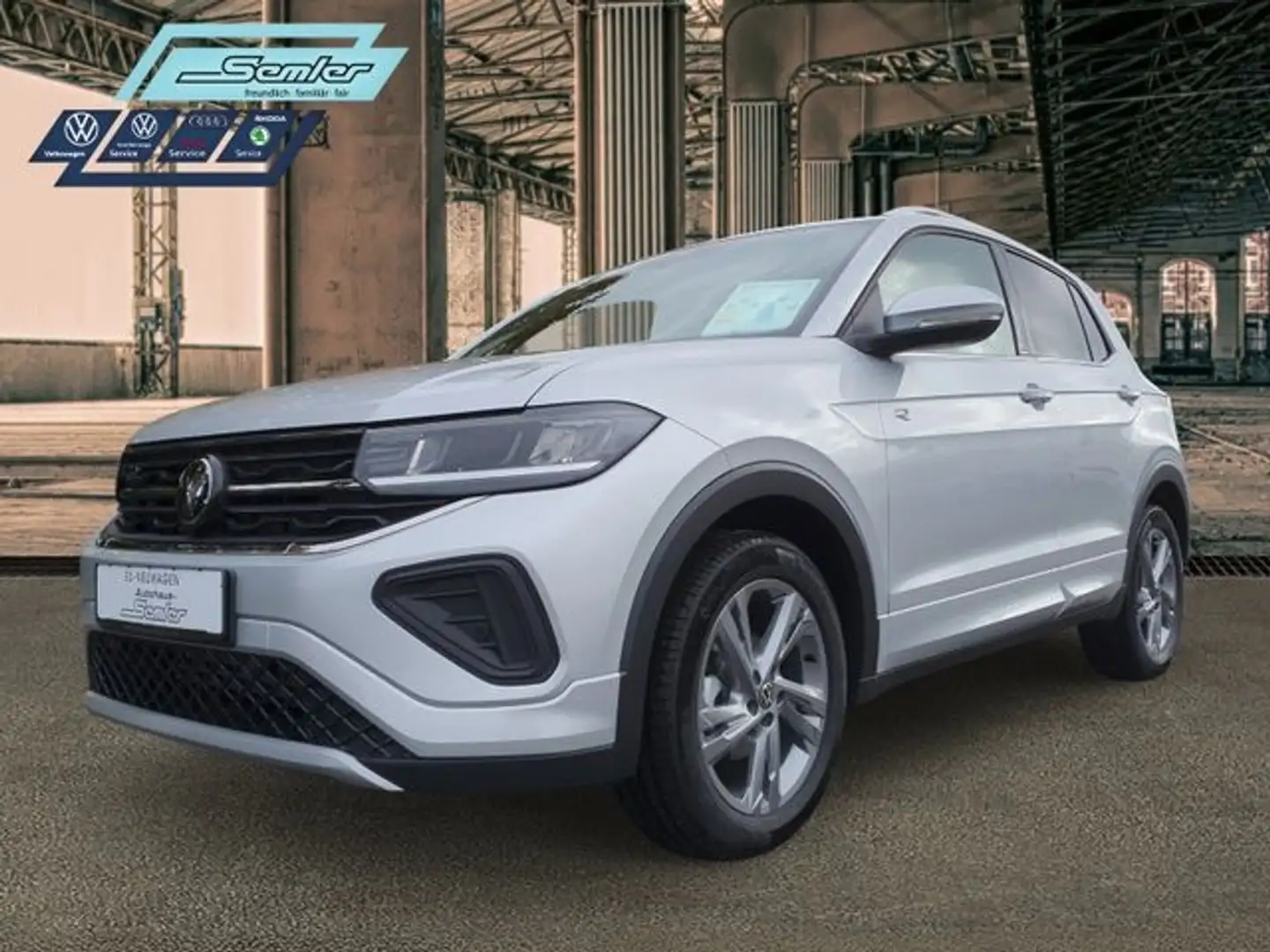 Volkswagen T-Cross 1.5 TSI R-Line DSG V-COCK IQ.DRIVE R-KAM Silber - 2