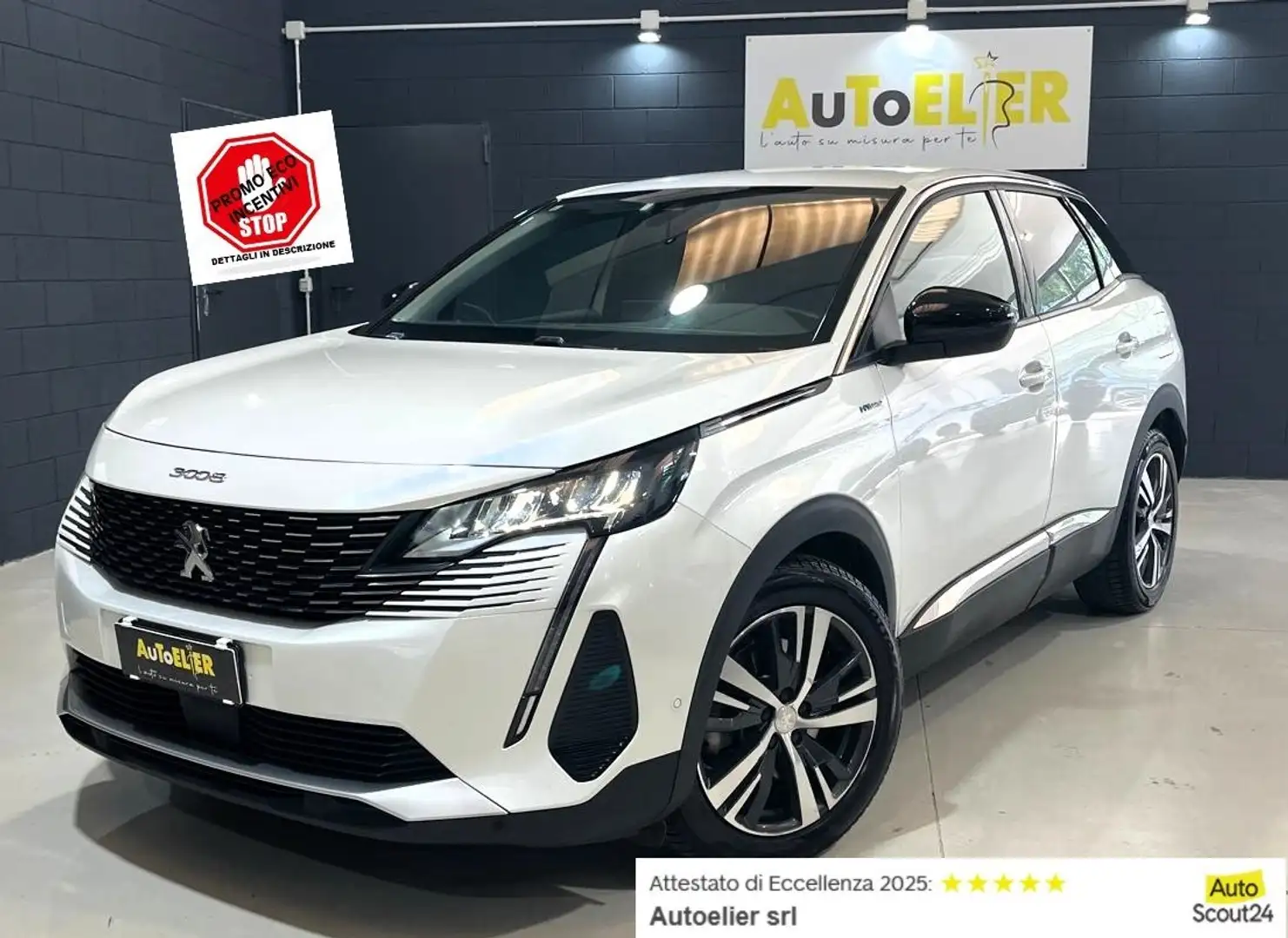 Peugeot 3008 3008 1.6 hybrid phev Allure Pack 225cv e-eat8 Weiß - 1