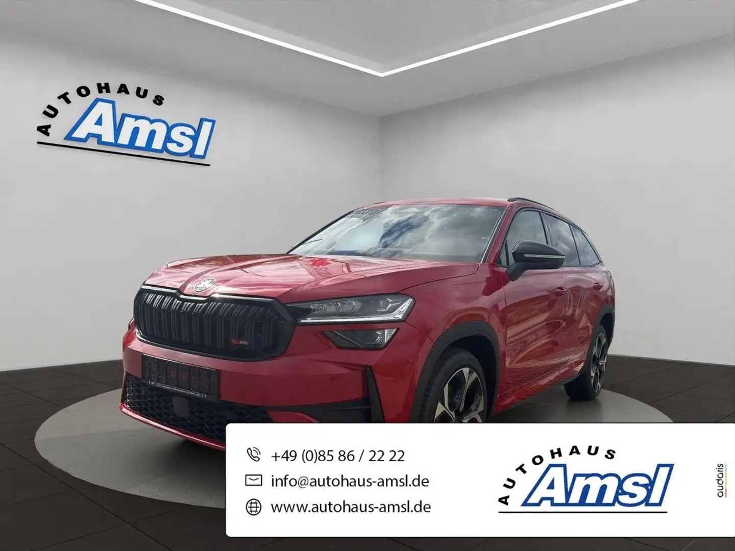 Skoda Kodiaq 2.0 TSI RS 4x4 DSG *AHK*HUD*Matrix*4xSHZ* Rojo - 1