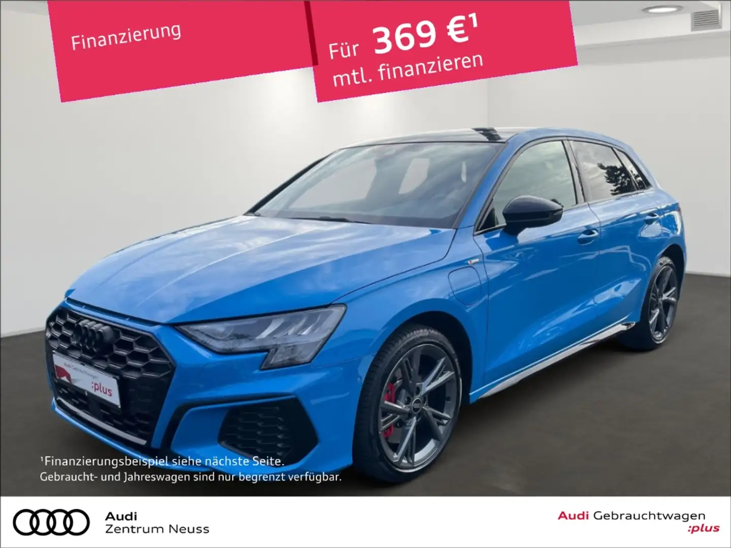 Audi A3 Sportback 45 TFSIe S line PANO ACC CARPLAY Blau - 1
