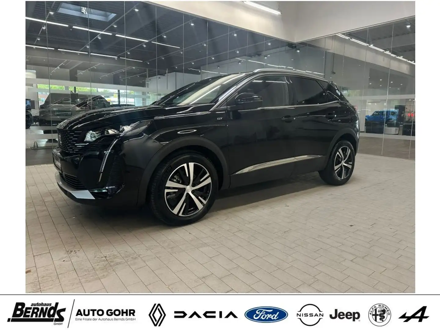 Peugeot 3008 PureTech 130 Stop & Start GPF EAT8 GT NAVIGATION Zwart - 1